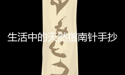 生活中的天然指南針手抄報（生活中的天然指南針）