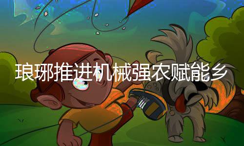 瑯琊推進機械強農賦能鄉(xiāng)村振興_