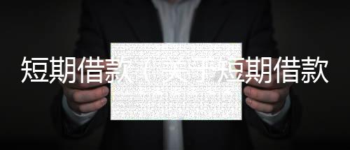 短期借款（關于短期借款的基本情況說明介紹）
