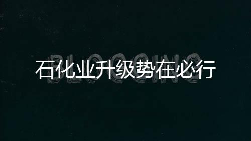 石化業升級勢在必行