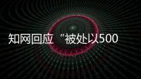 知網回應“被處以5000萬元罰款”等處罰：誠懇接受，堅決服從