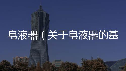 皂液器（關(guān)于皂液器的基本情況說(shuō)明介紹）