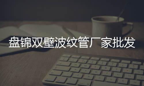 盤錦雙壁波紋管廠家批發(fā)