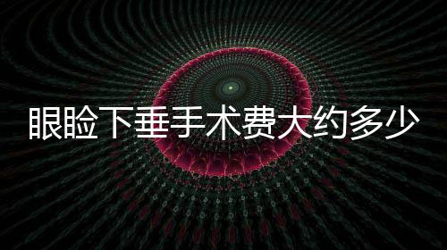 眼瞼下垂手術費大約多少錢？眼瞼下垂如果不治療會怎么樣？