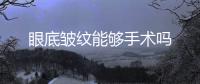 眼底皺紋能夠手術嗎