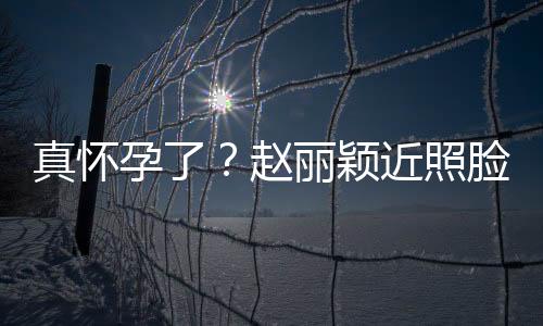 真懷孕了？趙麗穎近照臉蛋明顯長胖還用盒子遮肚