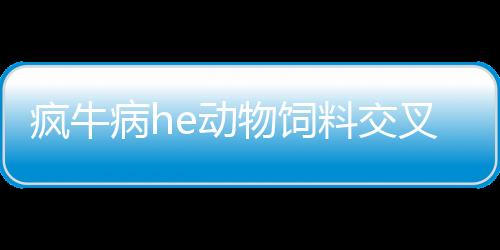 瘋牛病he動物飼料交叉污染有關(guān)