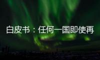 白皮書：任何一國(guó)即使再強(qiáng)大也無法包打天下，必須開展全球合作