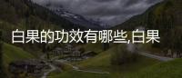 白果的功效有哪些,白果的營養價值及食用方法