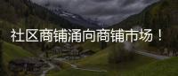 社區商鋪涌向商鋪市場！