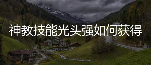 神教技能光頭強如何獲得坐騎獲取方法？