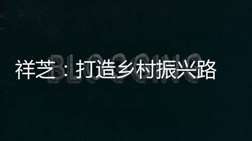 祥芝：打造鄉村振興路 繪就強產興業圖