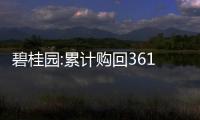 碧桂園:累計(jì)購(gòu)回3610萬(wàn)美元明年1月到期票據(jù)