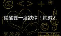 碳酸鋰一度跌停！純堿2309漲超9%