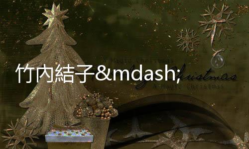 竹內結子——日劇黃金年代的最後一位女王