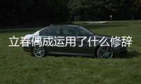 立春偶成運用了什么修辭手法 立春偶成第二句的修辭手法