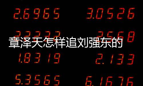 章澤天怎樣追劉強東的 奶茶妹妹太甜東哥只有寵溺的份