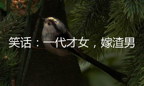 笑話：一代才女，嫁渣男，當(dāng)?shù)拦茫庹_陷，最后被處死。她到底是誰呢？