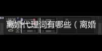 離婚代理詞有哪些（離婚代理詞）