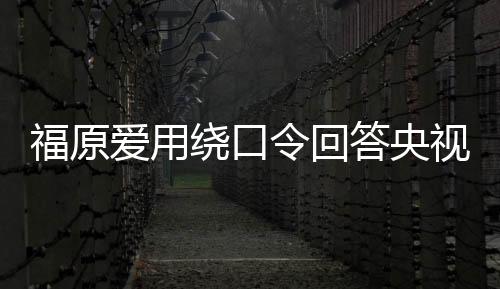 福原愛用繞口令回答央視采訪 這中文真是十級了