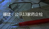 福建：公示13家藥企檢查結果，要求問題企業限期整改