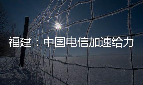 福建：中國電信加速給力民企智造