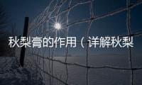 秋梨膏的作用（詳解秋梨膏的功效與用途）