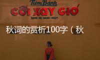 秋詞的賞析100字（秋詞 的賞析）