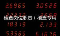 稽查崗位職責(zé)（稽查專用）