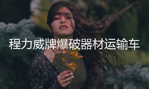 程力威牌爆破器材運輸車使用規(guī)范嚴(yán)格遵守專汽家園