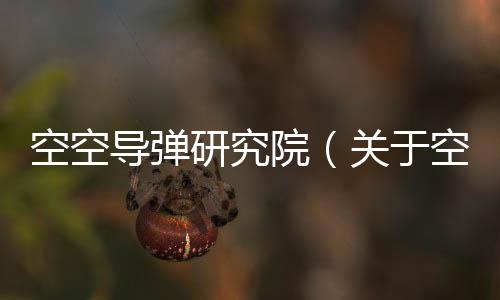 空空導(dǎo)彈研究院（關(guān)于空空導(dǎo)彈研究院的基本情況說(shuō)明介紹）