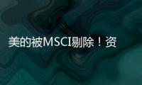 美的被MSCI剔除！資金會否恐慌出逃？