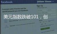 美元指數跌破101，創9月6日以來新低