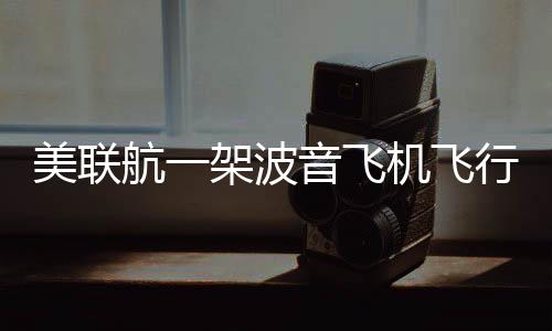 美聯(lián)航一架波音飛機(jī)飛行中輪胎丟失 起飛不久后改道迫降