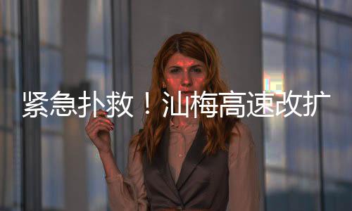 緊急撲救！汕梅高速改擴建多方聯動控制火勢