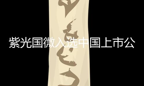 紫光國微入選中國上市公司綜合健康指數和創利能力指數百強榜單