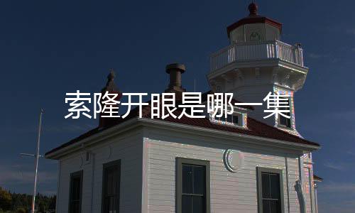 索隆開眼是哪一集
