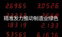 精準發力推動制造業綠色化轉型
