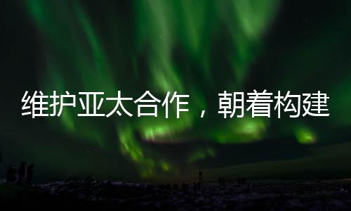 維護(hù)亞太合作，朝著構(gòu)建亞太命運共同體不斷邁進(jìn)