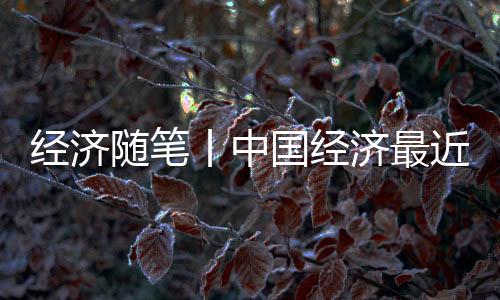 經(jīng)濟(jì)隨筆丨中國(guó)經(jīng)濟(jì)最近這幾件事可以連起來(lái)看