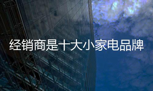 經(jīng)銷商是十大小家電品牌開發(fā)新市場的主要手段