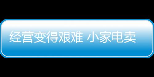 經營變得艱難 小家電賣場需以體驗吸引消費者