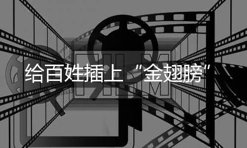 給百姓插上“金翅膀”