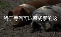終于等到可以夸楊紫的這一天了！