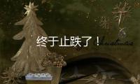 終于止跌了！