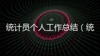 統計員個人工作總結（統計工作個人總結）