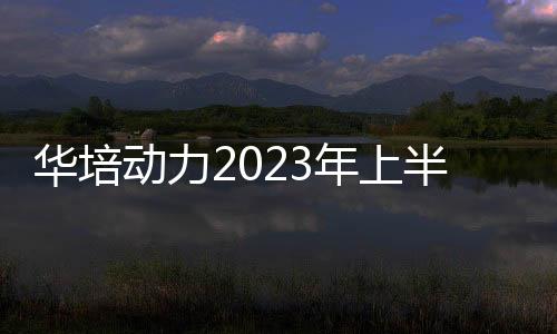 華培動(dòng)力2023年上半年凈利增長41.51倍 推進(jìn)傳感器業(yè)務(wù)投后整合
