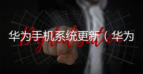 華為手機(jī)系統(tǒng)更新（華為手機(jī)怎么更新系統(tǒng)）
