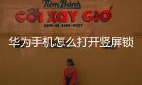 華為手機怎么打開豎屏鎖定（華為手機上的華為瀏覽器如何鎖定豎屏）