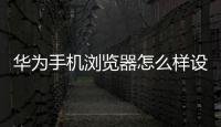 華為手機(jī)瀏覽器怎么樣設(shè)置默認(rèn)搜索引擎打開